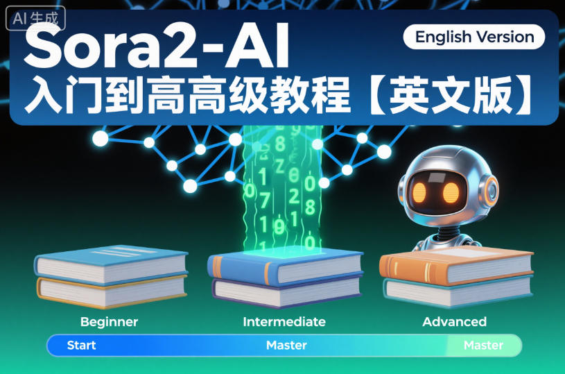 Sora2-AI入门到高级教程【英文版】-优优云网创