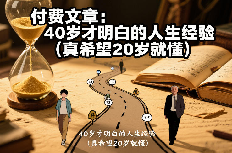 付费文章：40岁才明白的人生经验(真希望20岁就懂)-优优云网创