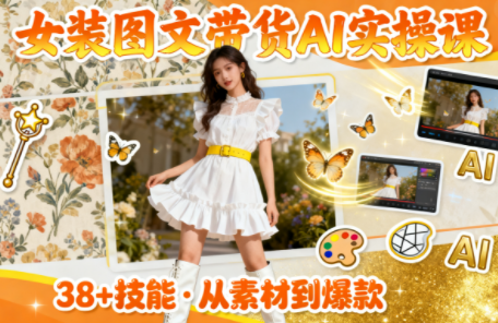 女装图文带货的AI实操课-优优云网创