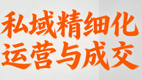 楚老师·私域精细化运营与成交-优优云网创