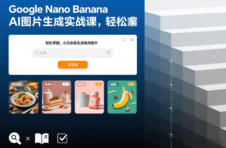 Google Nano Banana AI图片生成实战课，轻松掌握，小白也能生成商用图片-优优云网创