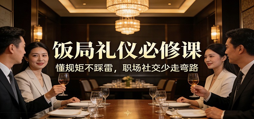 公众号收费文章：《饭局礼仪必修课：懂规矩不踩雷，职场社交少走弯路》-优优云网创