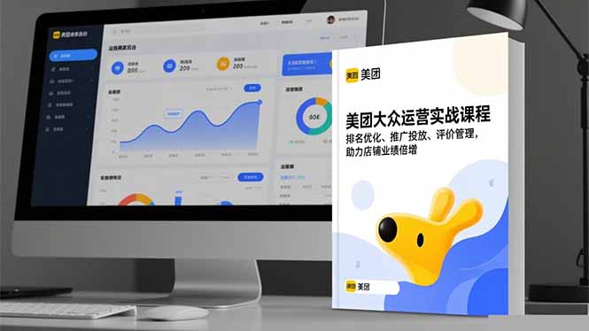 美团大众运营实战课程，排名优化、推广投放、评价管理，助力店铺业绩倍增-优优云网创