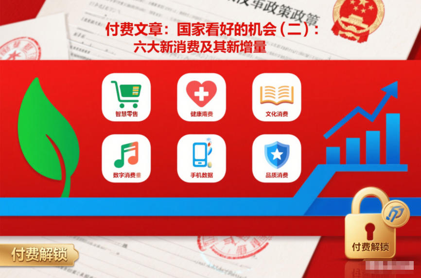 付费文章：国家看好的机会(二)：六大新消费及其新增量-优优云网创