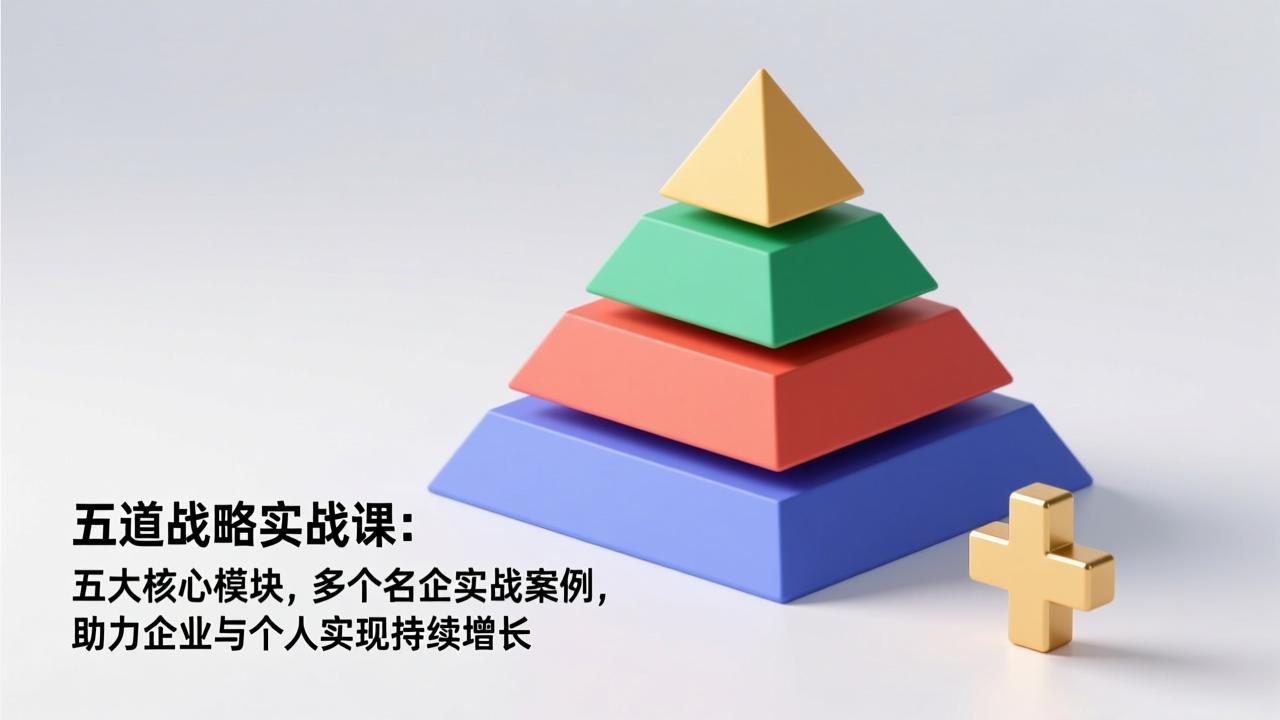 五道战略实战课：五大核心模块，多个名企实战案例，助力企业与个人实现持续增长-优优云网创