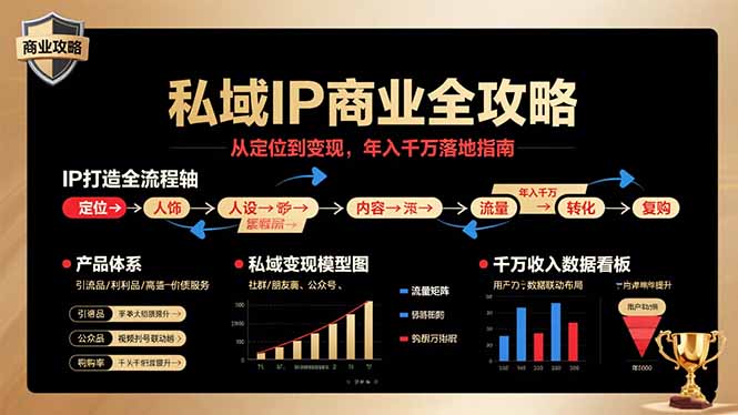 私域IP商业全攻略，从定位到变现，年入千万落地指南-优优云网创