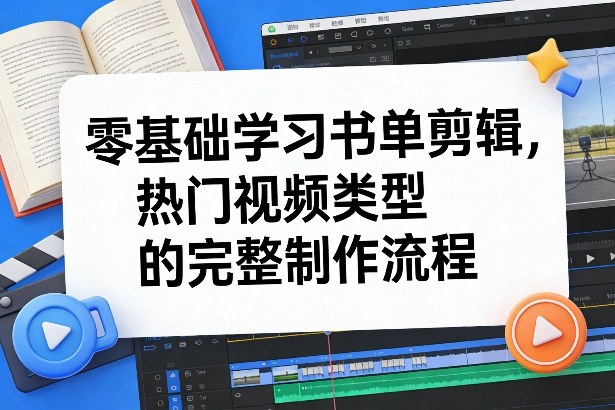 零基础学习书单剪辑，热门视频类型的完整制作流程(更新2026)-优优云网创