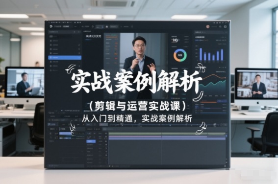 剪辑与运营实战课,从入门到精通,实战案例解析(更新2026)-优优云网创