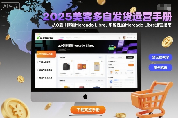 2025美客多自发货运营手册：从0到1精通Mercado Libre，系统性的Mercado Libre运营指南-优优云网创