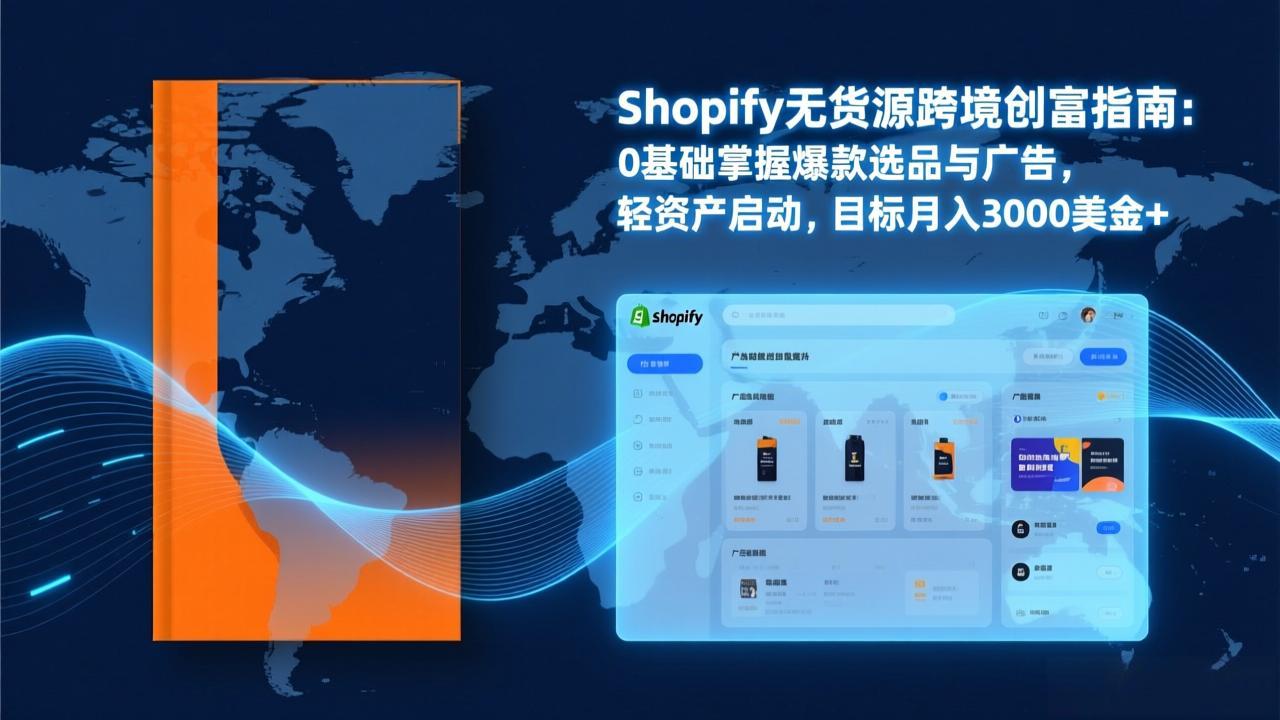 Shopify爆款打法实战：从选品到广告投放，复制爆款模型，驱动独立站月销售额破万刀-优优云网创