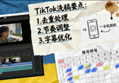 TikTok洗稿剪辑全流程课-优优云网创