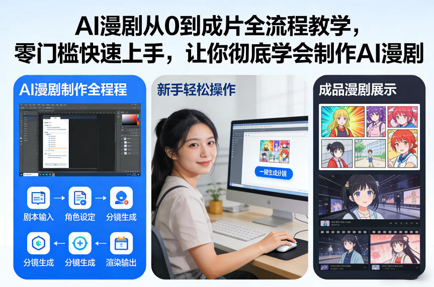 AI漫剧从0到成片全流程教学，零门槛快速上手，让你彻底学会制作AI漫剧【保姆级教程】-优优云网创