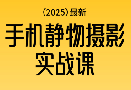 金老师·2025爆款手机静物摄影实战课-优优云网创