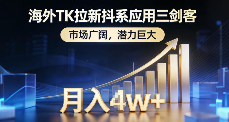 海外TK拉新抖系应用三剑客,市场广阔,潜力巨大,月入1w+-优优云网创