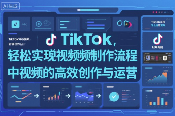 TikTok中视频制做流程，轻松实现Tk中视频的高效创作与运营-优优云网创