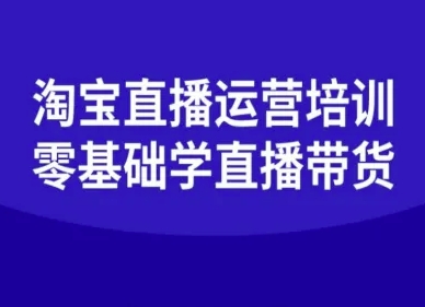 淘宝直播运营培训-零基础学会直播卖货-优优云网创