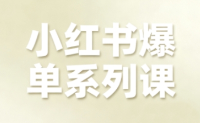 小红书爆单系列课，聚焦小红书电商全链路增长(更新)-优优云网创