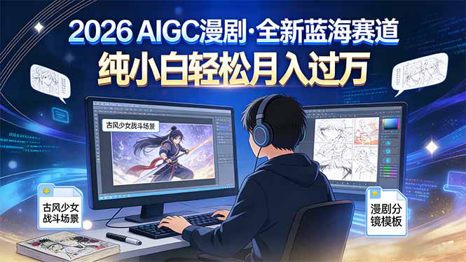 2026年全新蓝海赛道，纯小白轻松月入过万-优优云网创