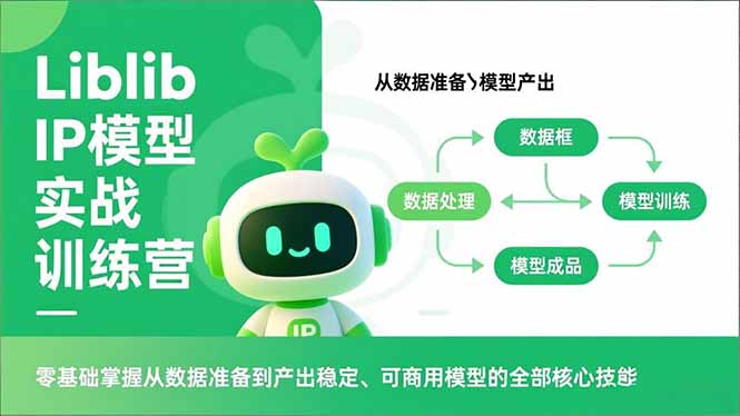 Liblib IP模型实战训练营，零基础掌握从数据准备到产出稳定、可商用模型的全部核心技能-优优云网创