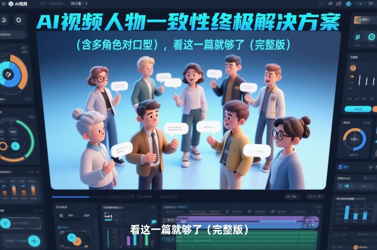 AI视频人物一致性终极解决方案(含多角色对口型)，看这一篇就够了(完整版)-优优云网创
