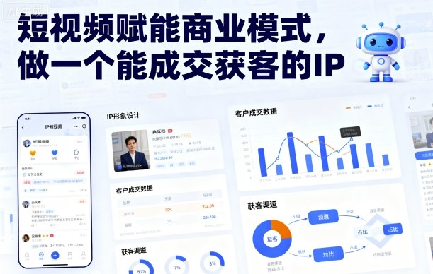 短视频赋能商业模式，做一个能成交获客的IP(更新)-优优云网创