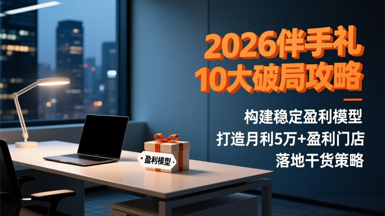 2026伴手礼10大破局攻略:构建稳定盈利模型,打造月利5万+盈利门店,落地干货策略-优优云网创